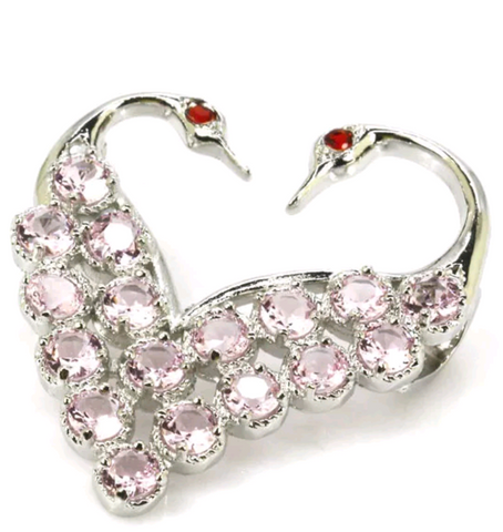 Silver, pink kunzite pendant