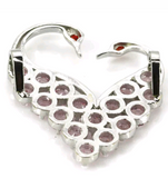 Silver, pink kunzite pendant