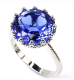 Silver, Tanzanite size 7