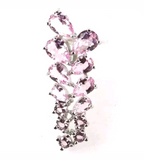 Silver, pink kunzite pendant
