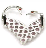 Silver, pink kunzite