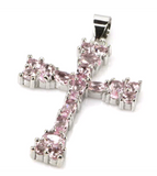 Silver, pink kunzite