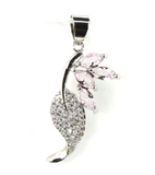 Silver, pink kunzite