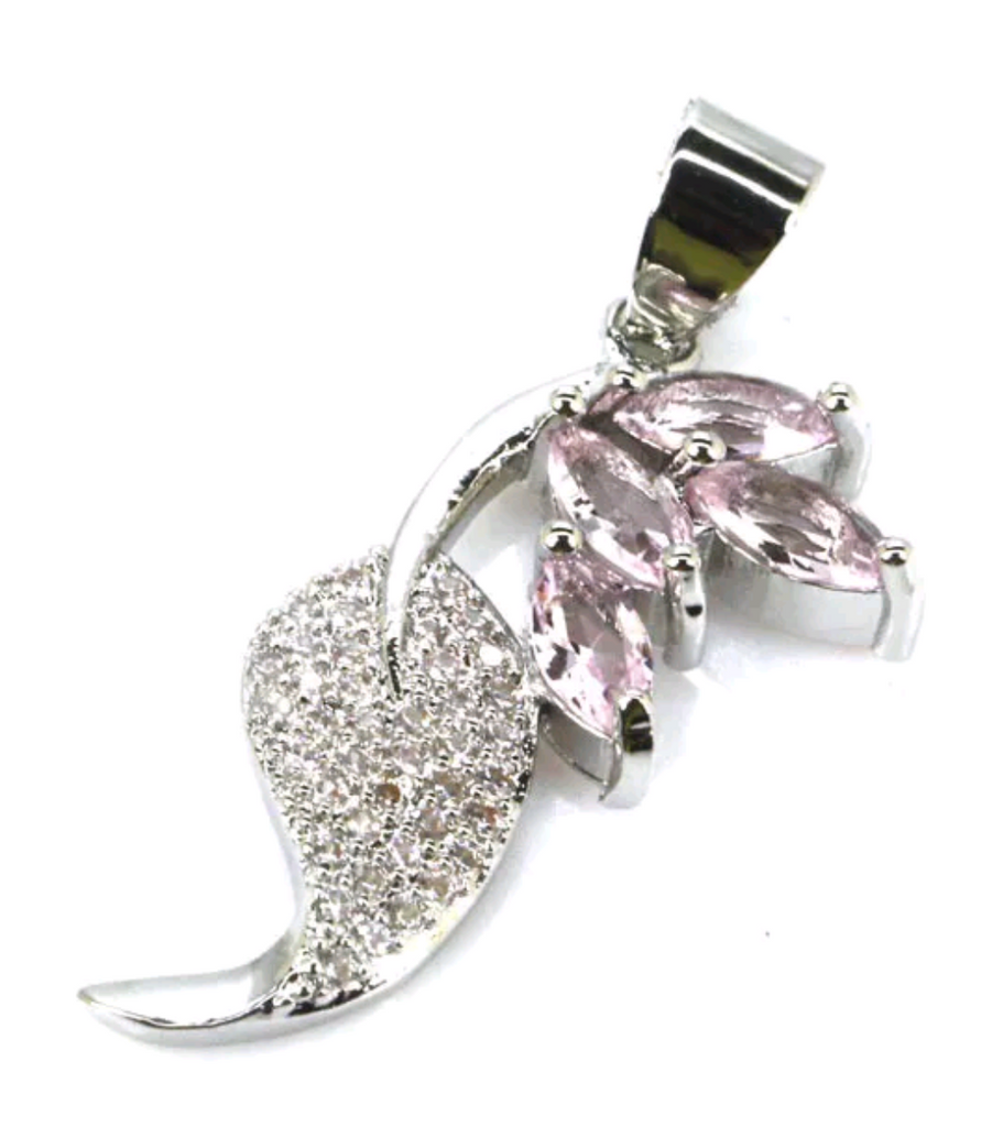 Silver, pink kunzite