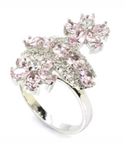 Silver, pink kunzite size 9