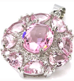 Silver, pink kunzite