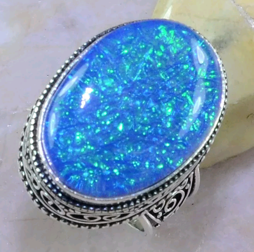 Dichroic glass size 7.25