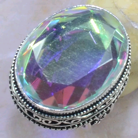 Rainbow topaz size 7.5