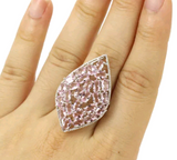 Silver, pink kunzite size 9.5