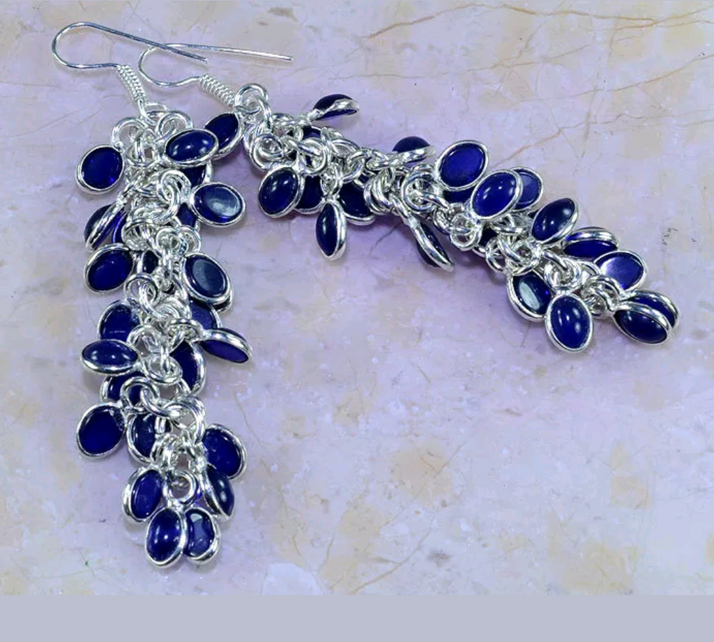 Silver, iolite