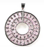 Silver, pink kunzite