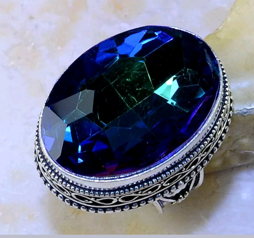 Rainbow topaz size 7.5