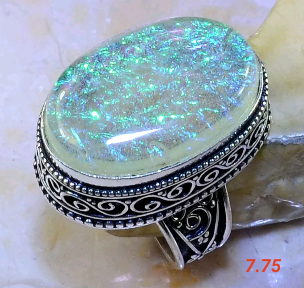 Dichroic glass. Size 7.75