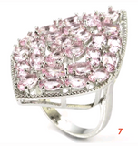 Silver, kunzite size 7