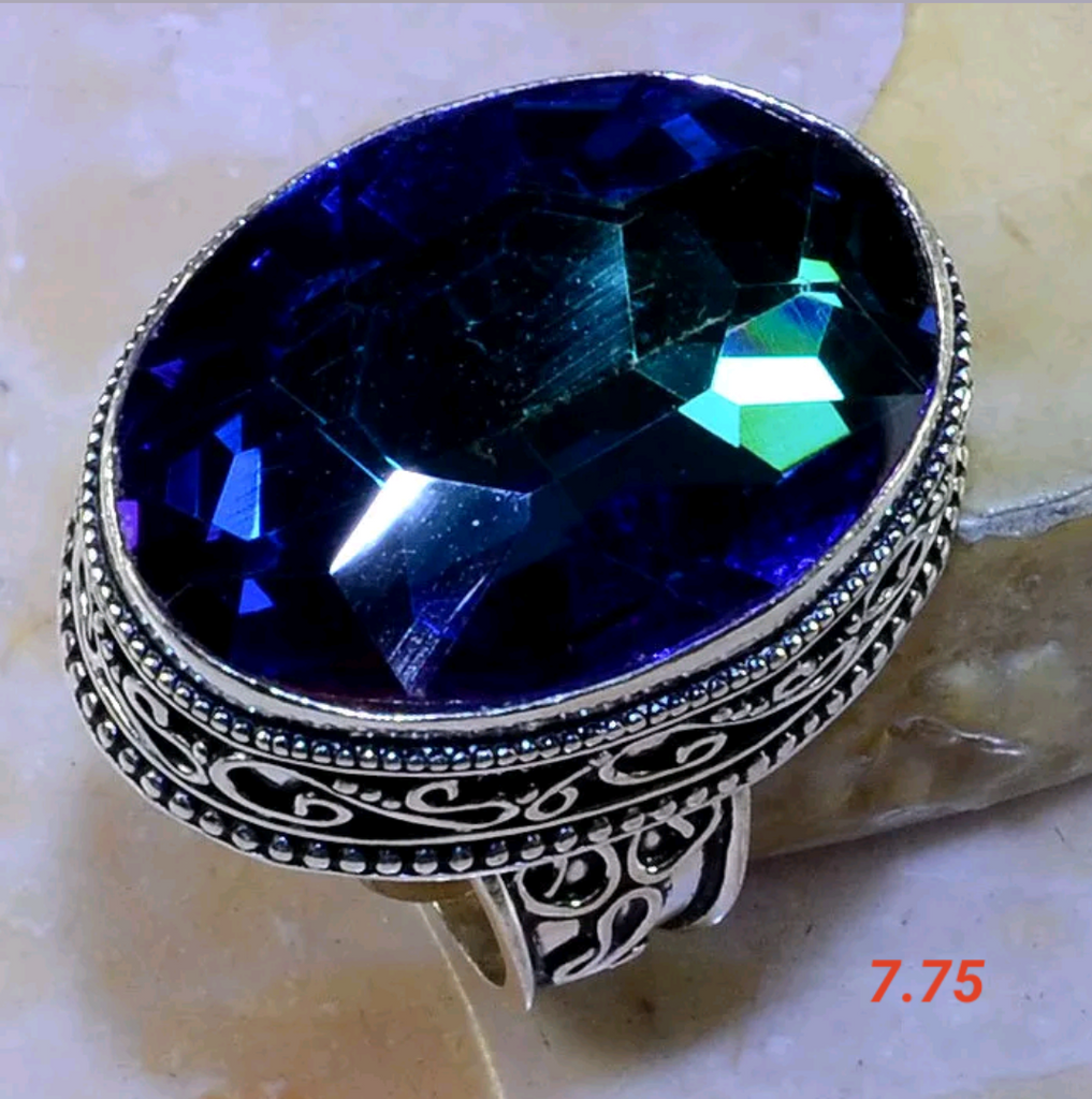 Rainbow topaz. Size 7.75