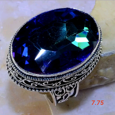 Rainbow topaz. Size 7.75