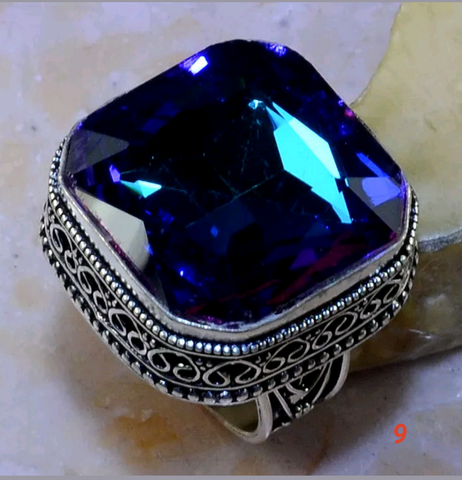 Rainbow topaz. Size 9