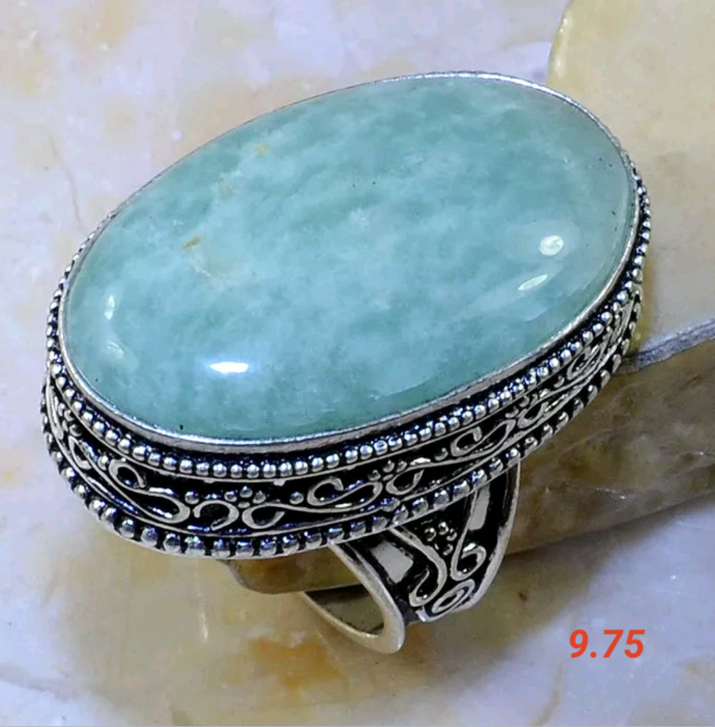 Silver, amazonite 9.75