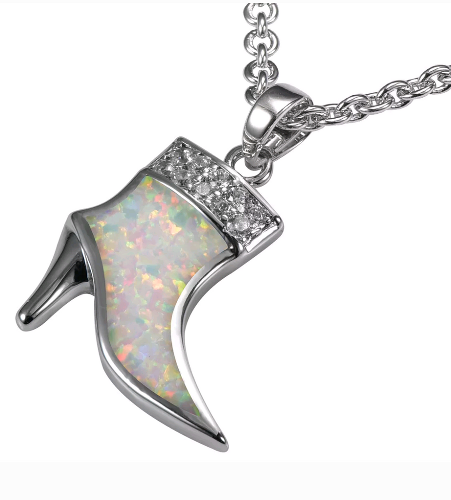 Silver, opal pendant